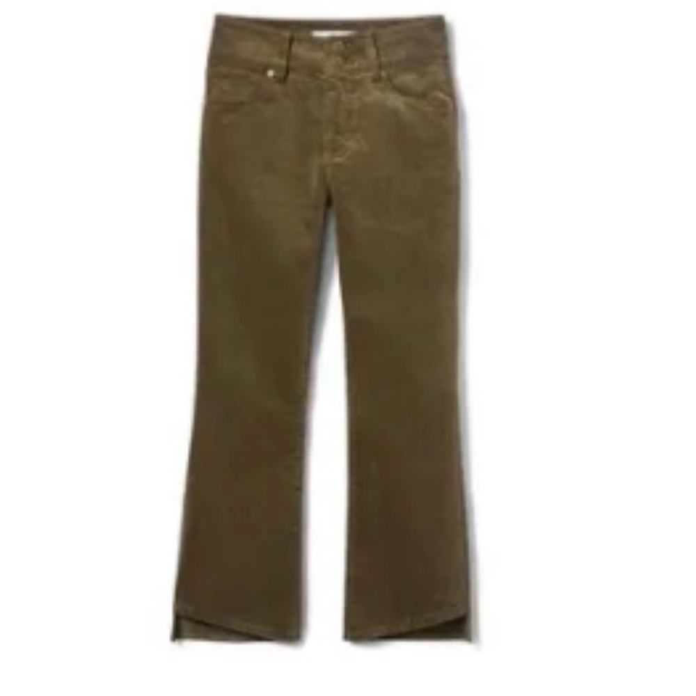 Cabi High Low Crop, size 8 mushroom corduroy, new